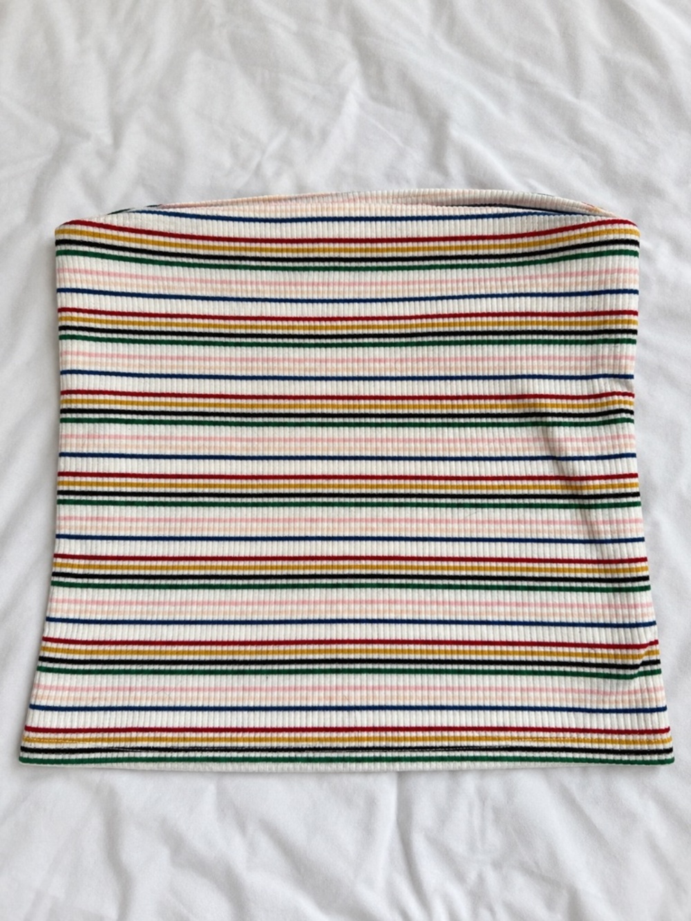 American Eagle Striped Ribbed Tube Top Size Medium Y2K